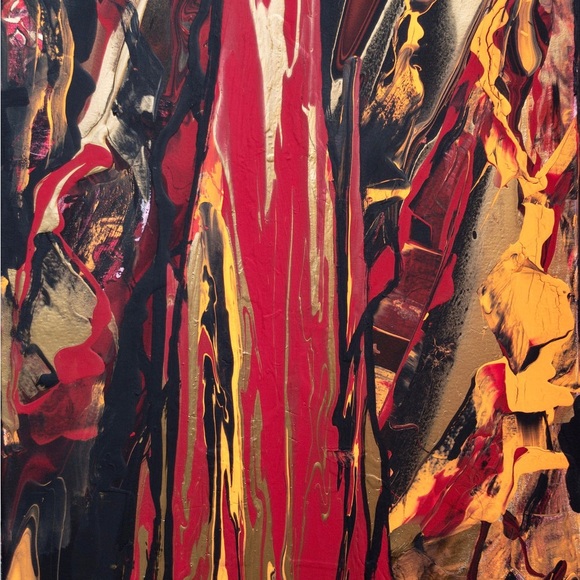 Pillar of truth, medium, bold wall art, original abstract, modern, art painting - Picture 3 of 5